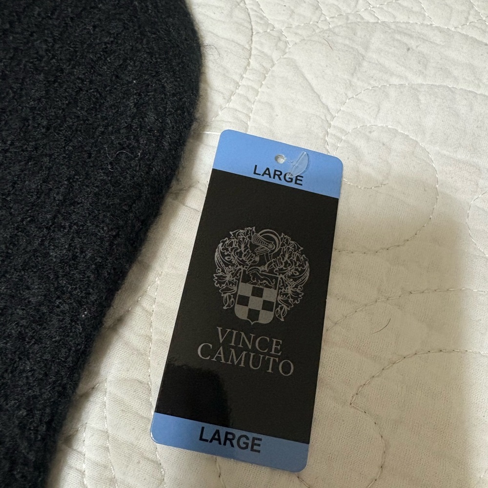 NWT - Vince Camuto Black Shaker Sweater Vest With High-Low Hem-Line - Picture 8 of 13